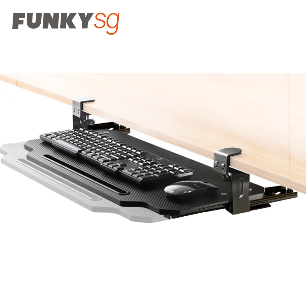Retractable Keyboard Drawer Extension Keyboard Tray Shopee Singapore