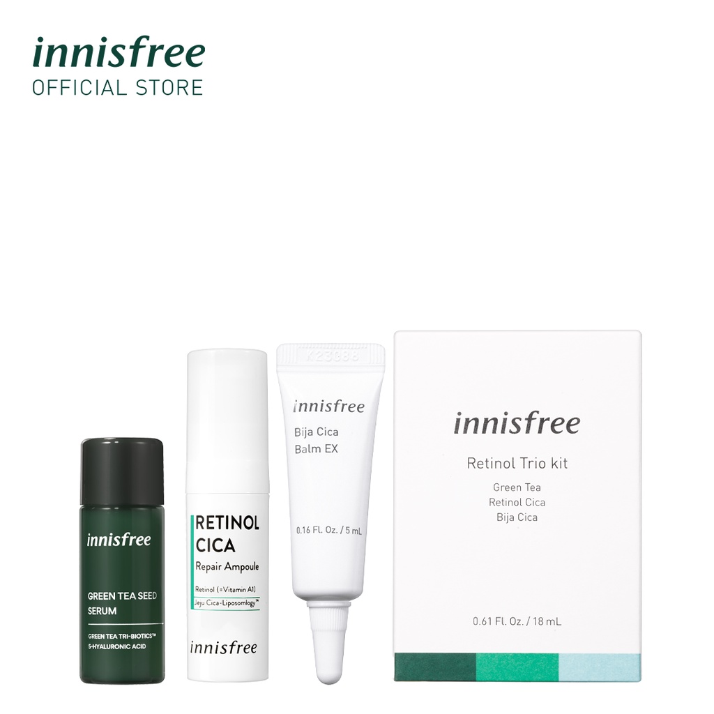 INNISFREE Retinol Cica Repair Ampoule Trio Kit (Redemption only