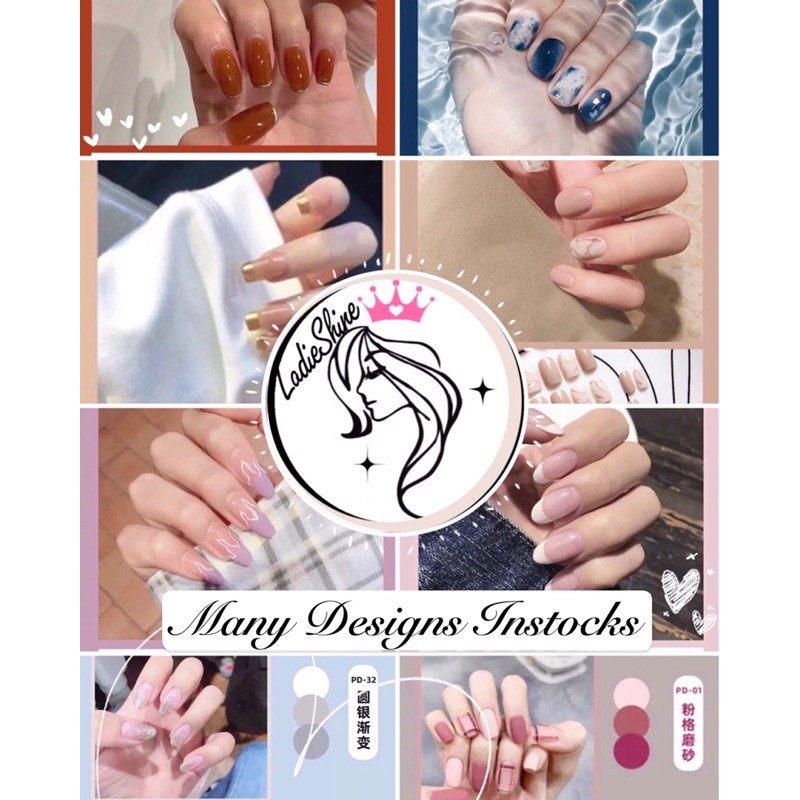 FAKE NAILS!(CHEAPEST SG SELLER INSTOCKS)! POPULAR MANY DESIGNS 3D PRESS