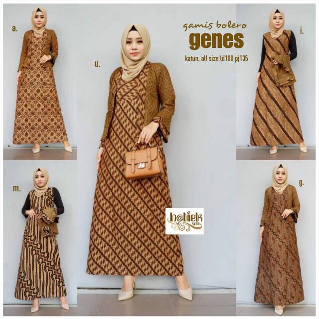 Batik shop long dress