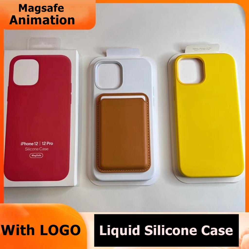 With Animation] Liquid Silicone Magnetic Case For iPhone 12 Pro Max 12 Mini  12Pro Shockproof Cases Wireless Charging M-agsafe Full Protect Cover |  Shopee Singapore