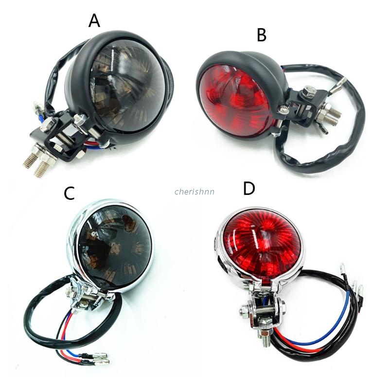 Motorcycle Red 12V LED Adjustable Cafe Racer Style Stop Tail Light ...