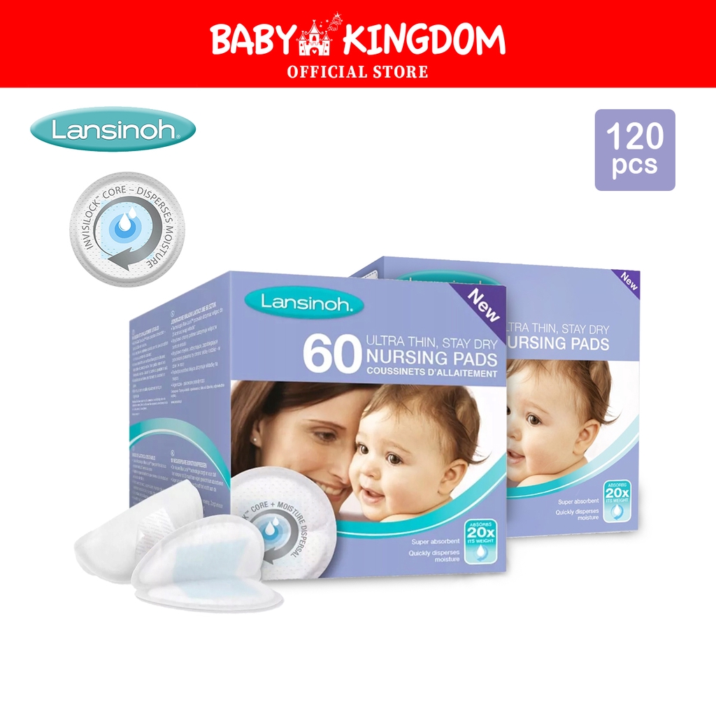 Lansinoh Disposable Nursing Pads (60 Count)x 2 packs/4 packs | Shopee ...