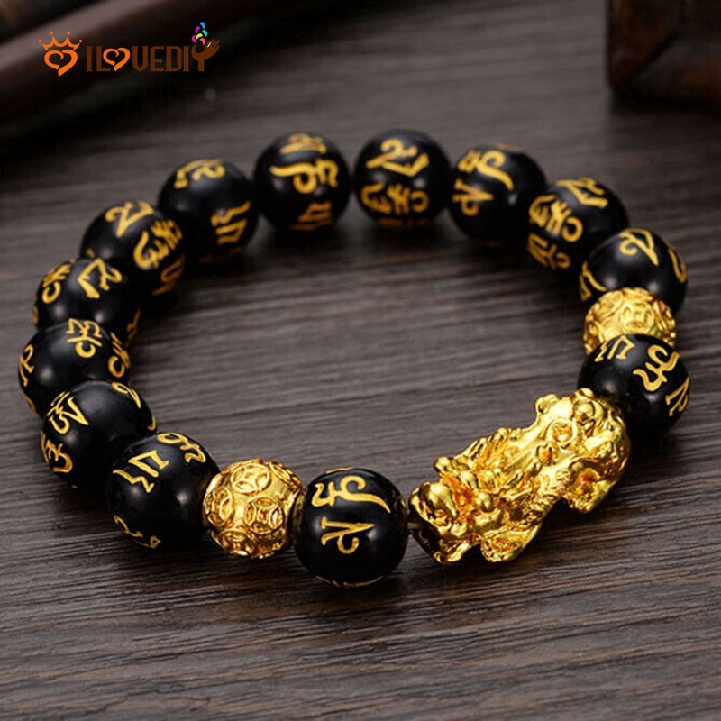 Real black deals obsidian bracelet
