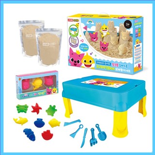 💗PinkFong Baby Shark Pinkfong Shark Family Premium BOX Sand Play Set ...