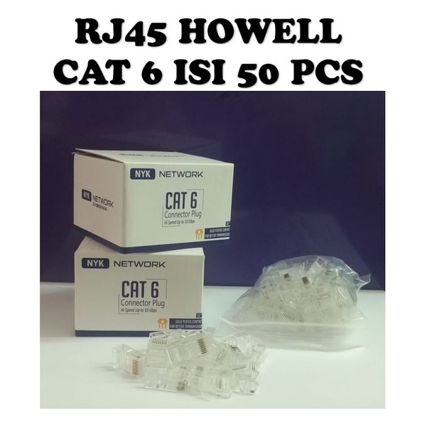 Rj45 NYK CONNECTOR 1 BOX CONTAINS 50 ORIGINAL PCS | Shopee Singapore