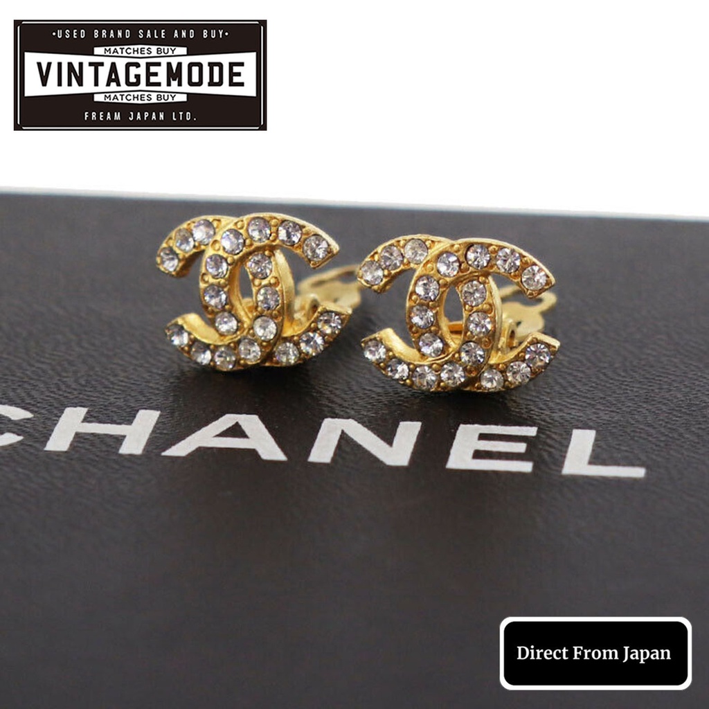 chanel earrings cc authentic