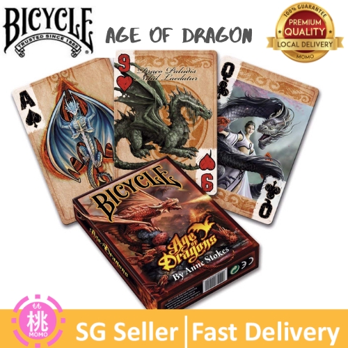 Bicycle Age of Dragons Anne Stokes Standard Poker Playing Cards Shopee Singapore