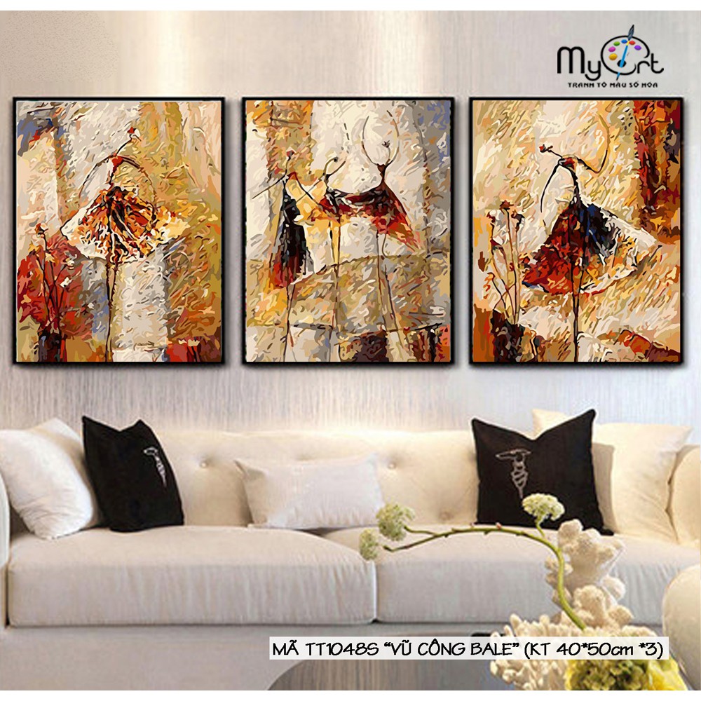 3-piece DIY self-coloring digital oil painting set - Code TT1048S ...