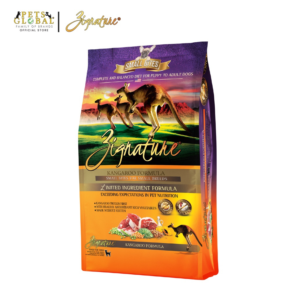 Zignature Kangaroo Formula Small Bites Dog Dry Food Shopee Singapore