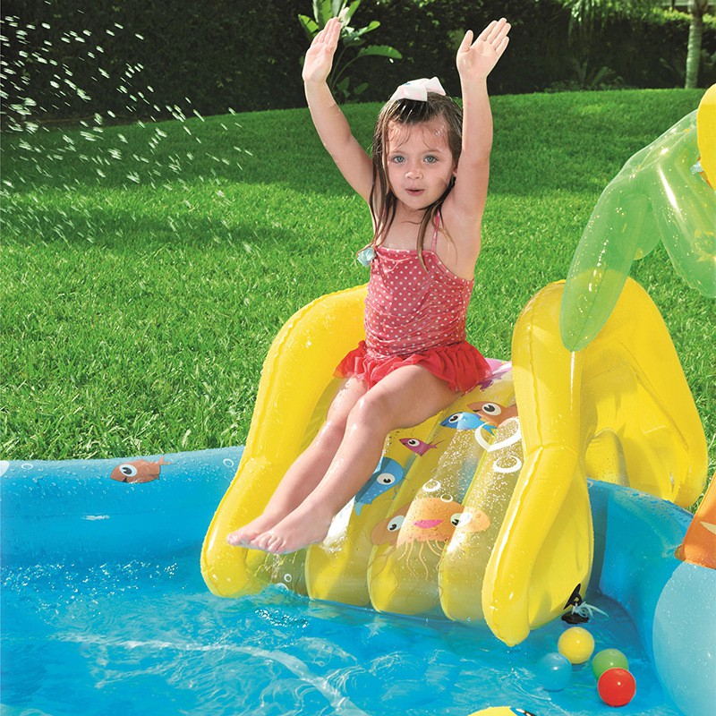 Bestway 53067 Undersea Water Park Swimming Pool Slide Inflatable Ocean