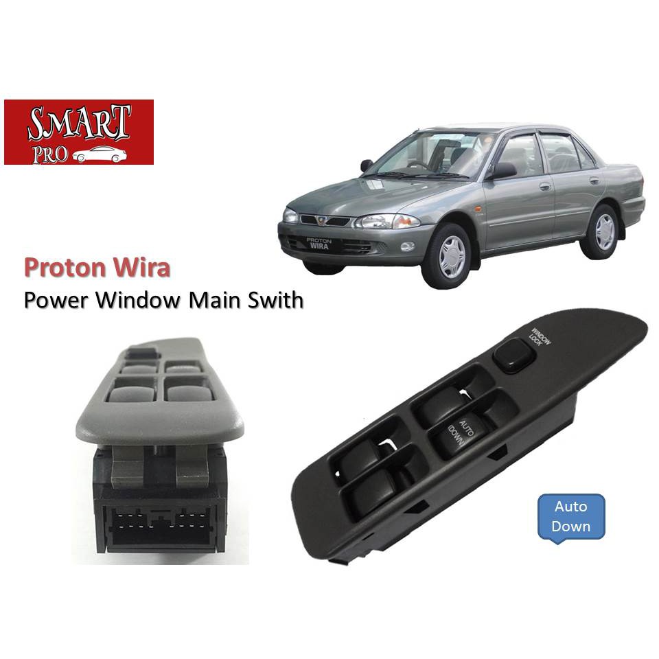 Power Window Main Switch For Proton Wira ( Driver Side ) | Shopee Singapore