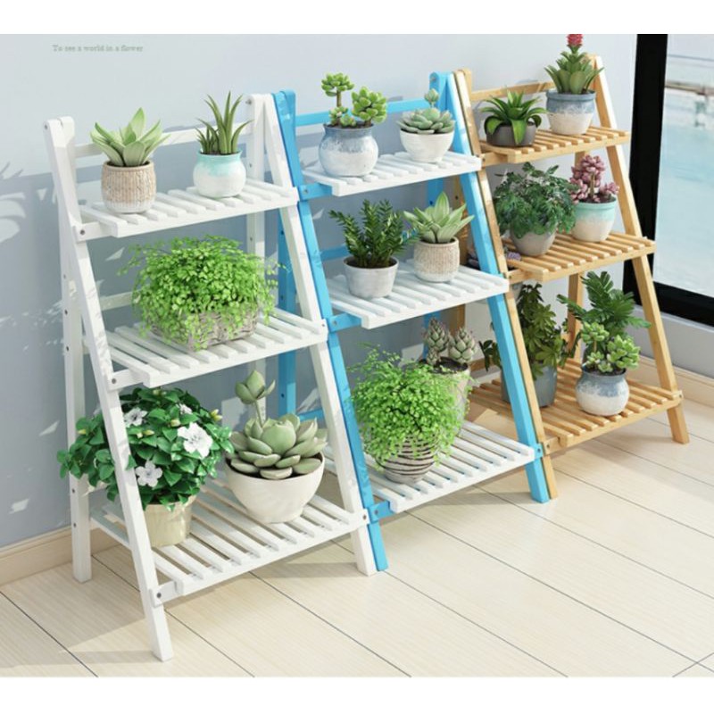 **Ready stock ** plant stand plant racks foldable flowers shelves ...
