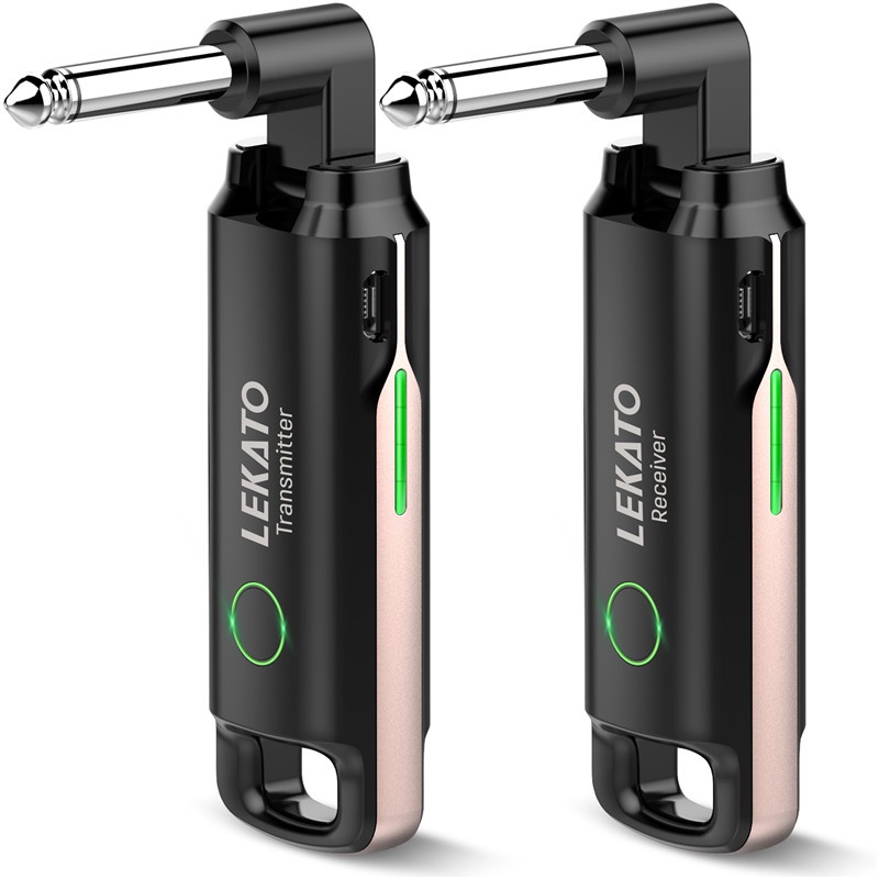 LEKATO WS-70 Guitar Wireless System Transmitter Receiver Audio UHF ...