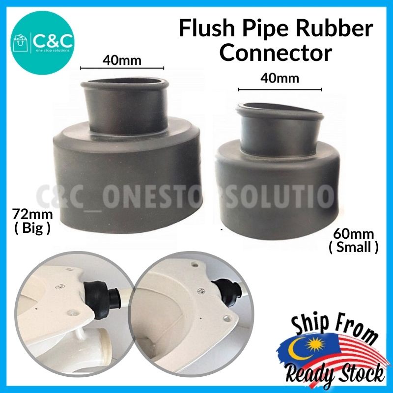 C&C Toilet WC Black Rubber Cone For Lower Level Cistern Pipe / Flush ...