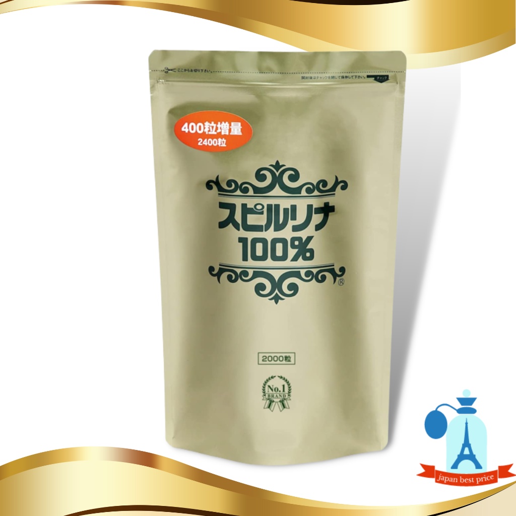 Japan Spirulina 100 2000 + 400 tablets / 200mg Made in JAPAN SPIRULINA