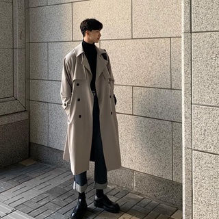 Mens knee hot sale length coat