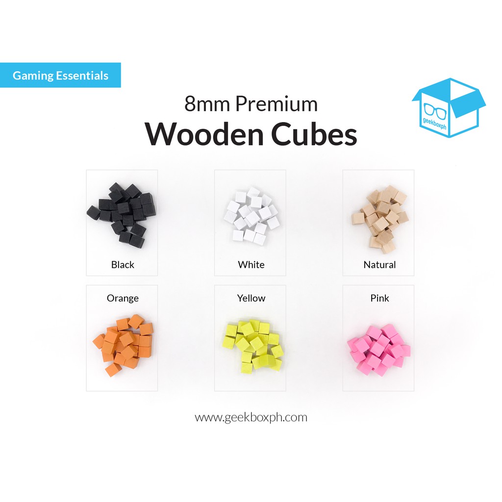 8mm Wooden Cubes 20-pack (Various colors) | Shopee Singapore