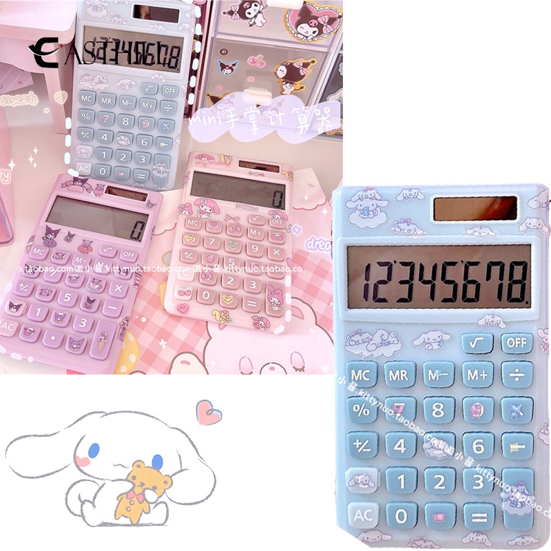 Easthill Kawaii Cinnamoroll Kuromi Melody Portable Calculator Mini