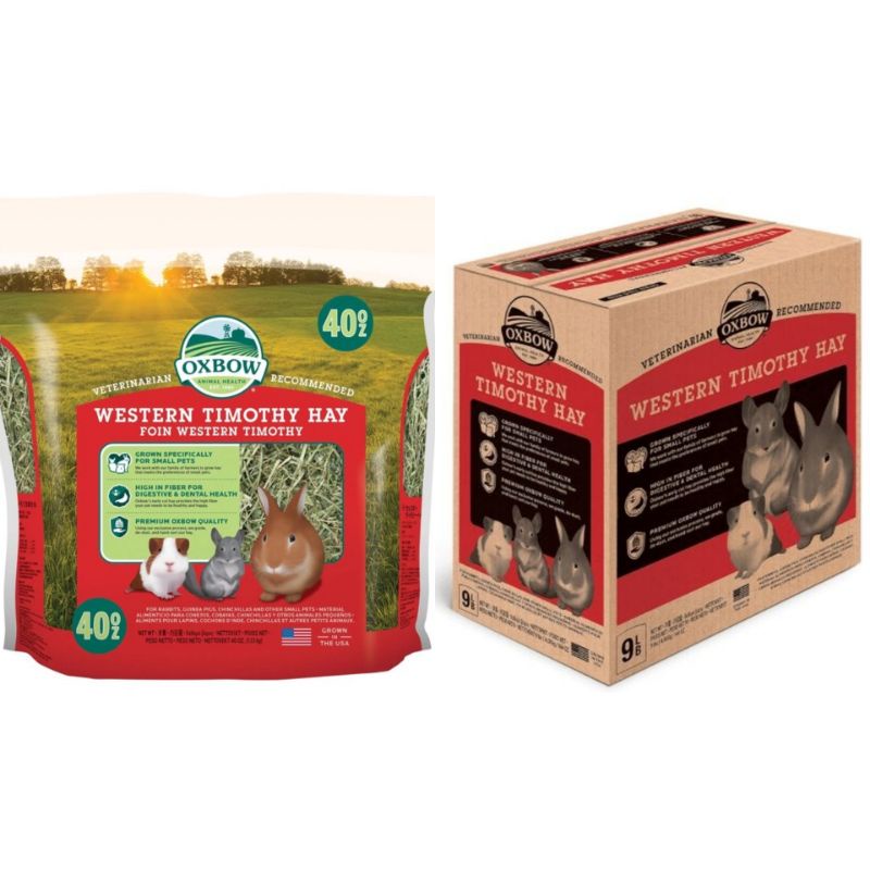 [Bundle Promo 40oz/90oz/9lbs] Oxbow’s all-natural Western Timothy Hay ...