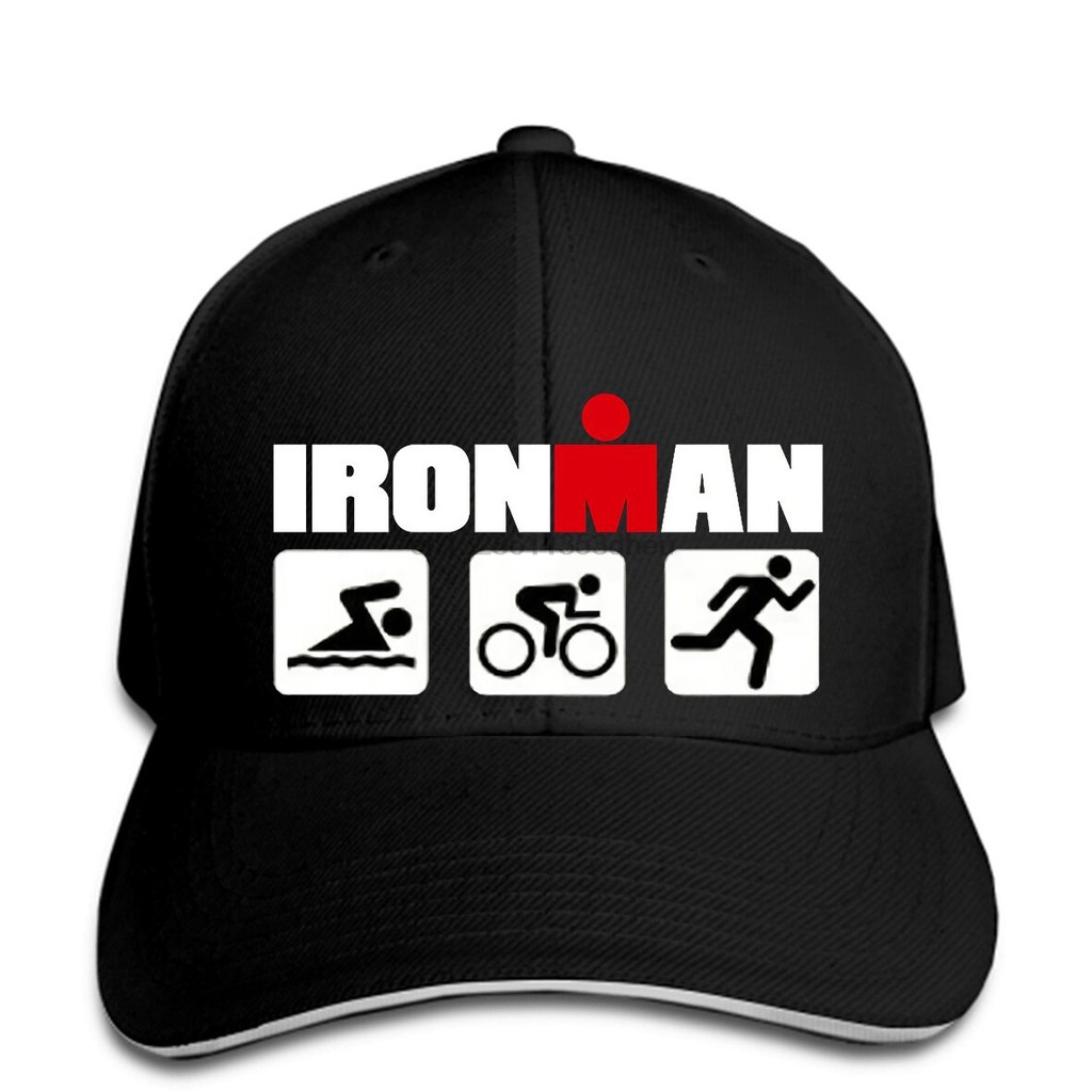 IronmanTriathlonSwimmer Biker Runner Sport Icon Men Baseball Cap