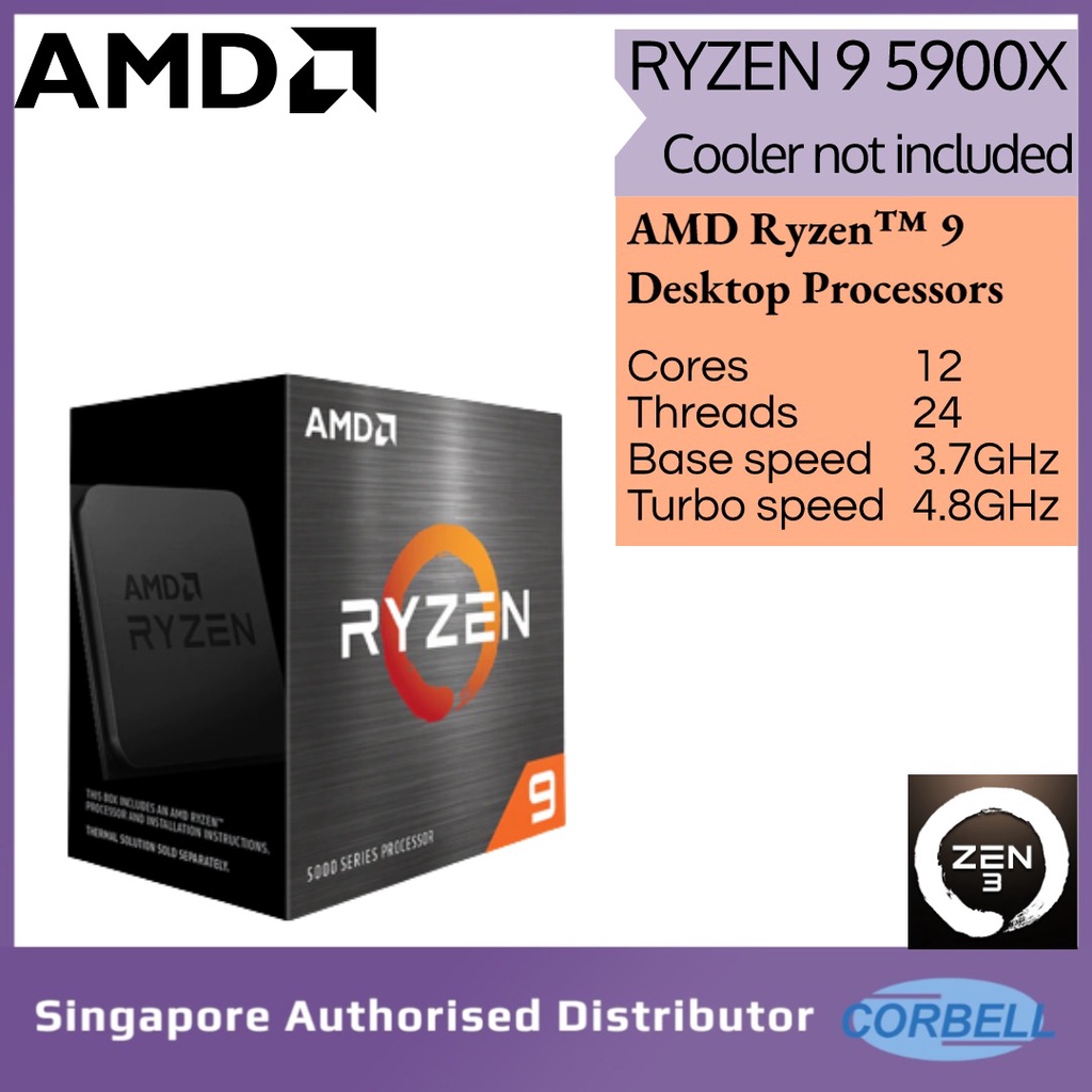 AMD Ryzen 9 5900X CPU 12コア　AM4 AMD Ryzen 9 5900X 3.7 GHz 12-Core AM4 Processor – SourceIT