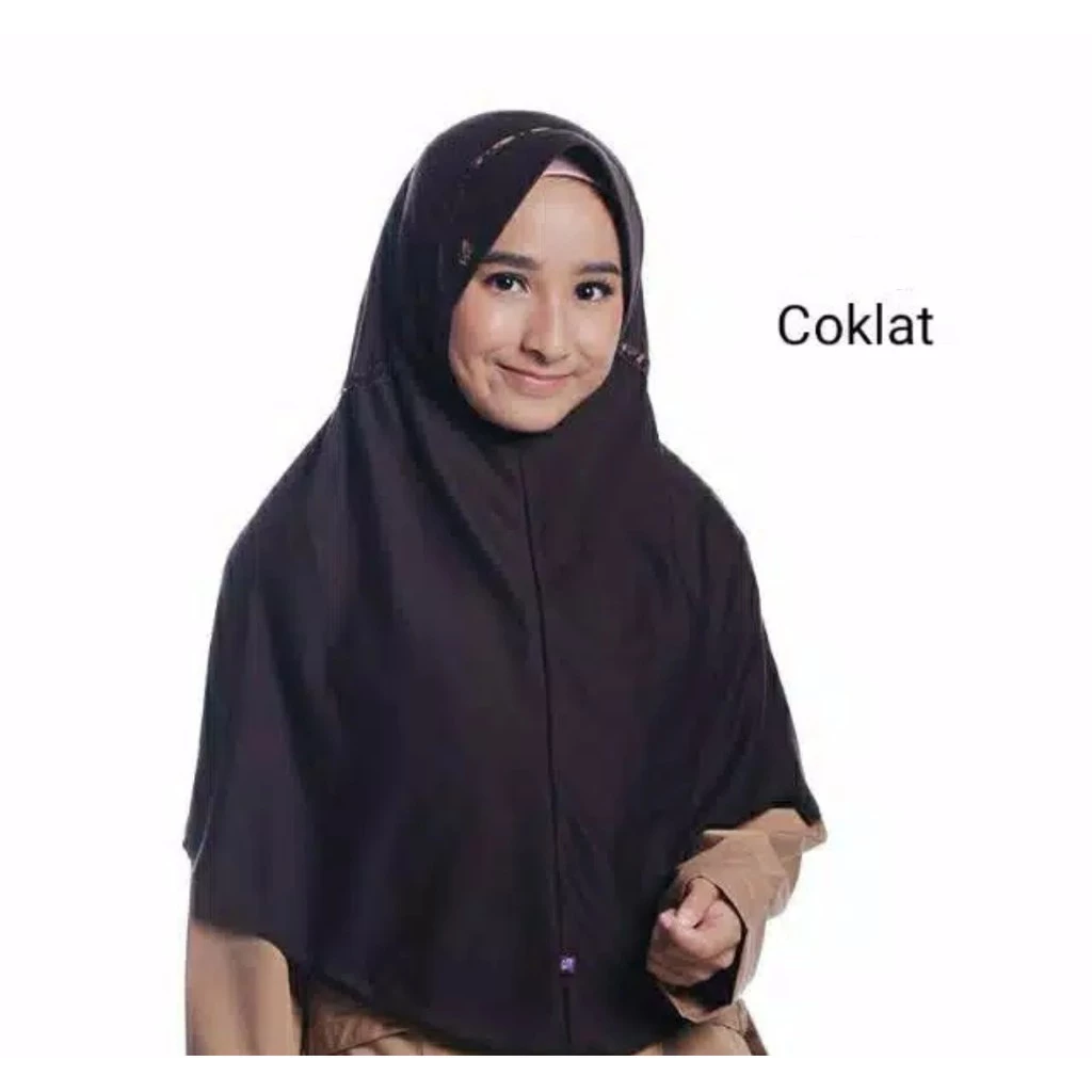 Bergo Rabani Serut Kerudung Sekolah Bahan Katun Adem - Gambar 3