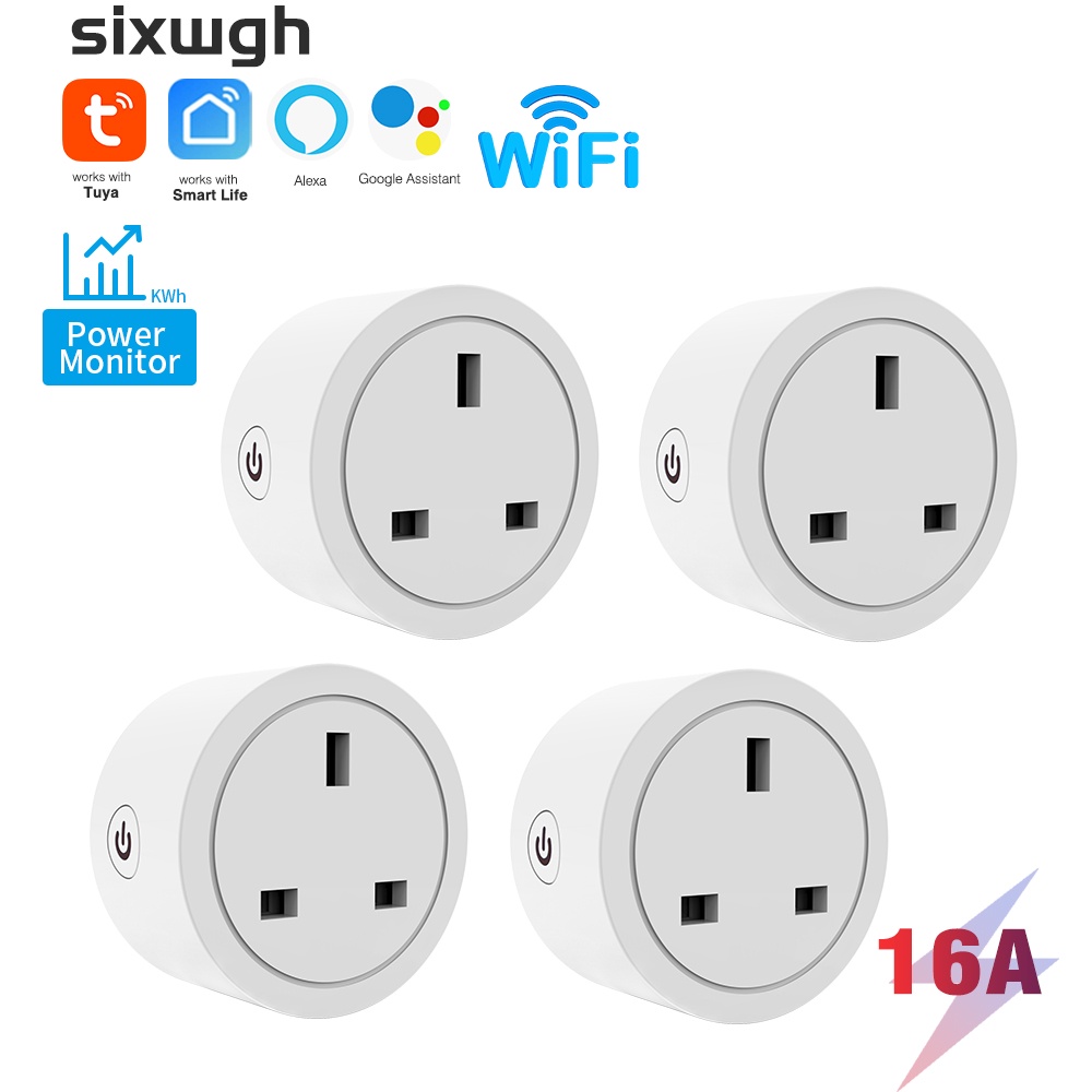 Lumive Smart Plug 16A UK WiFi Outlets Alexa & Google [2 Pcs]