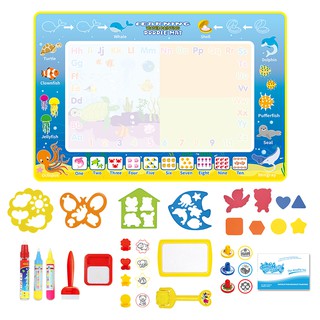 Magic Water Drawing Mat Doodle Mat Pens Baby Play Mat Rug