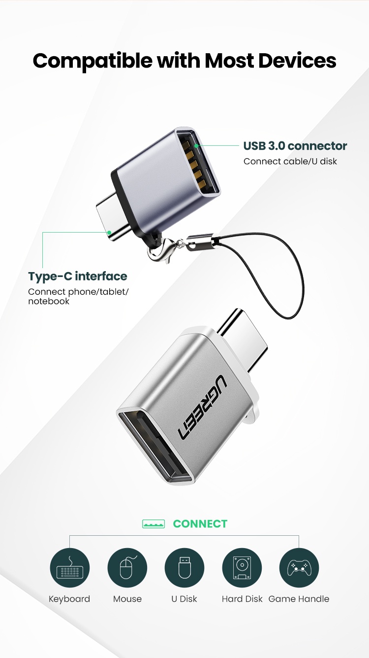 UGREEN USB C to USB 3.0 Adapter USB C OTG Adapter Type C Thunderbolt 3 ...