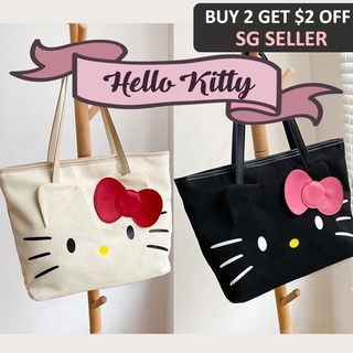 Hello Kitty shoulder bag Women casual tote cute canvas handbag STANDARD  SHIPPING