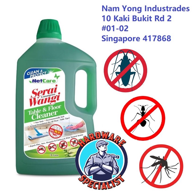 Netcare Serai Wangi Lemongrass Table And Floor Cleaner (Repels Flies