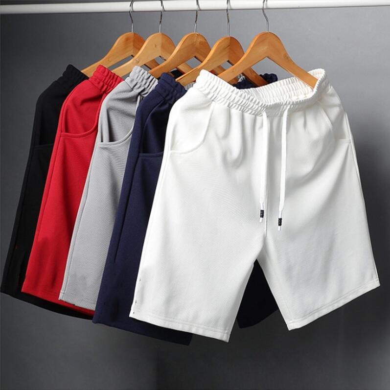 M-5XL Men's Quick-drying Casual Sports Shorts for Men Plain Running Short Pants with Pockets
