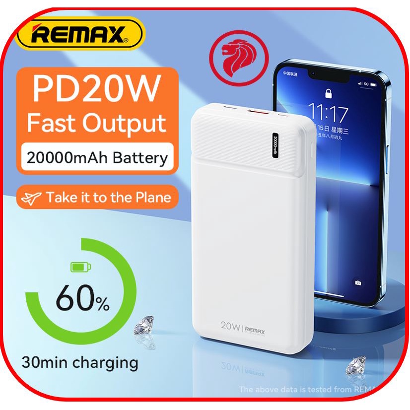 [SG Local Stock] PD 20W FAST CHARGING Power Bank REMAX RPP-288 20000mah ...
