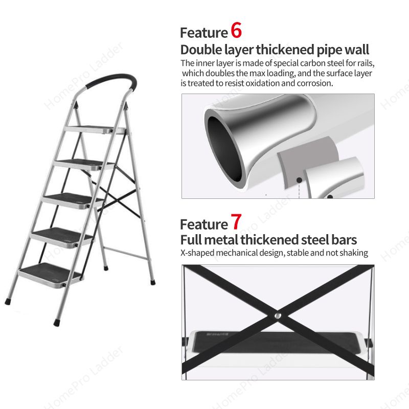 【No Return due to Too Heavy, Thanks!】HomePro Thickened Ladder ...