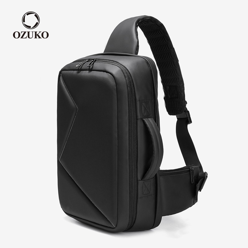OZUKO Men Large Capacity Waterproof Crossbody Bag 13 inch Laptop ...