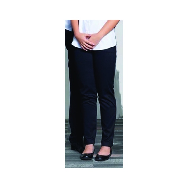 Prima Apparel ITECFP01 Black Female Cotton Pants PLUS Sizes Slim Fit Work School Play uniform