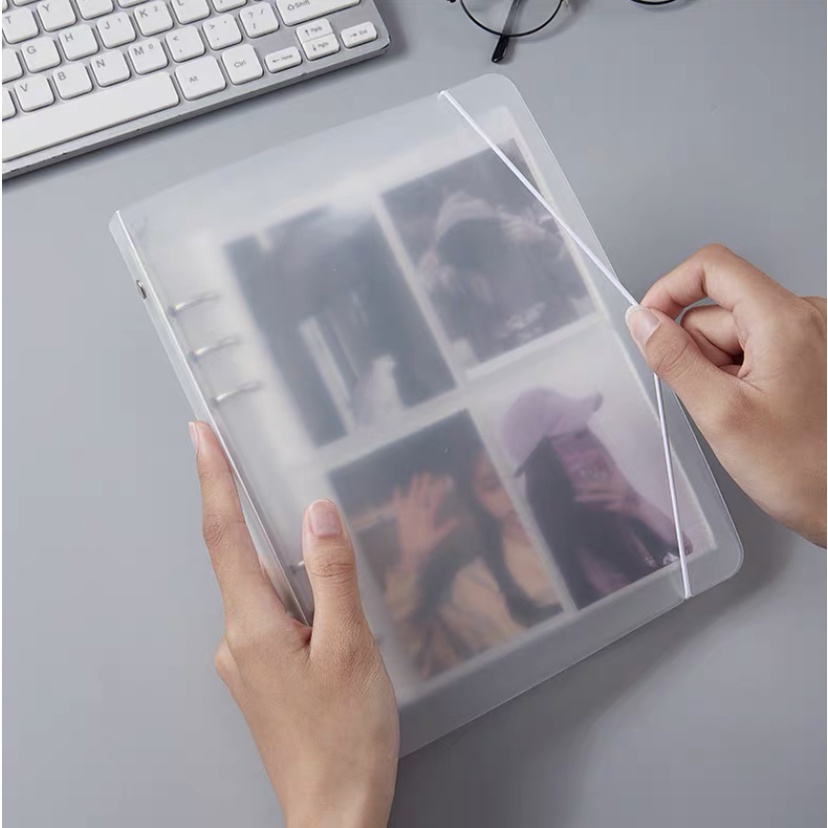 MINIMALISTIC A5 KPOP PHOTOCARDS POSTCARDS STICKERS BINDER FILE COVER ...