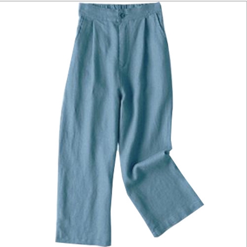 Plus Size Women Wide Leg Pants Summer Linen Loose Pants M~3XL | Shopee ...