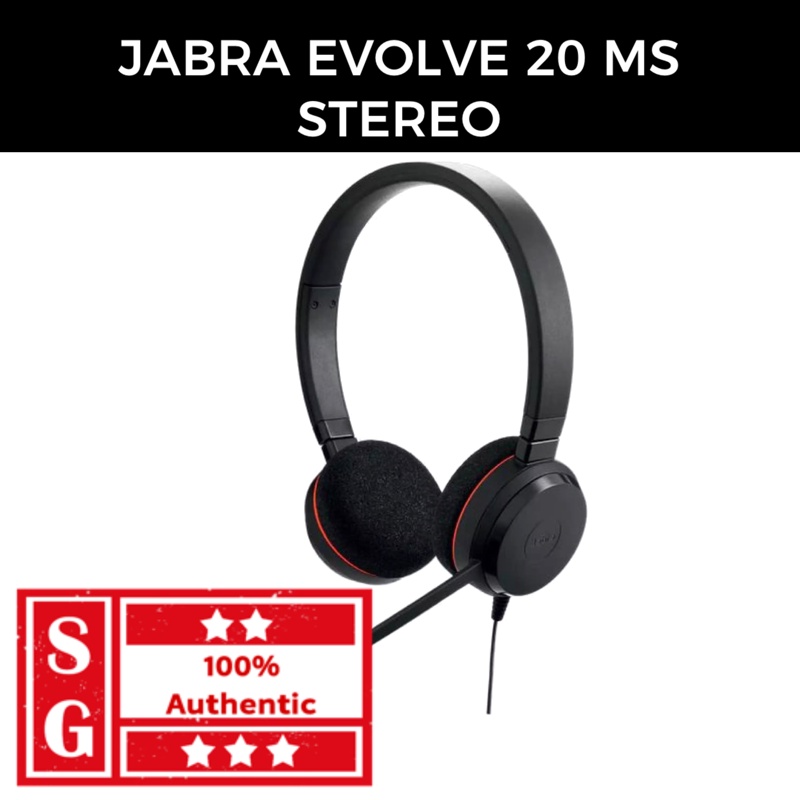 Jabra Evolve 20 UC Stereo Stereo Corded Headset 
