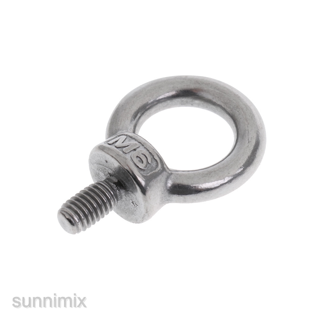 304 Stainless Steel DIN 580 Machine Shoulder Lift Eye Bolt Marine M6 M8