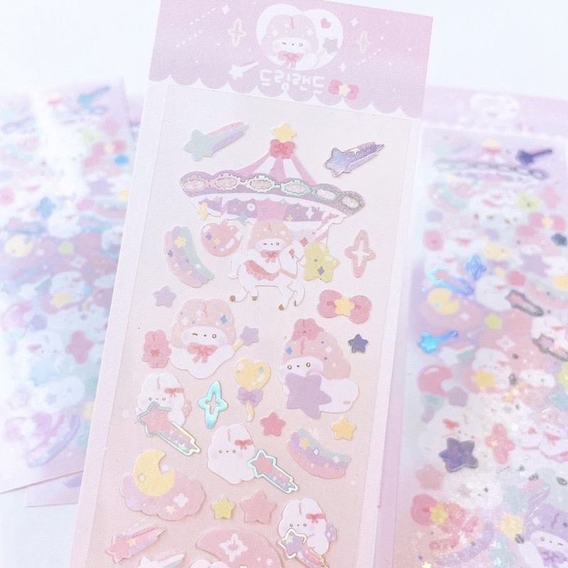 [Momoring] Dreamland Stars and Moon Korean Sticker | Shopee Singapore