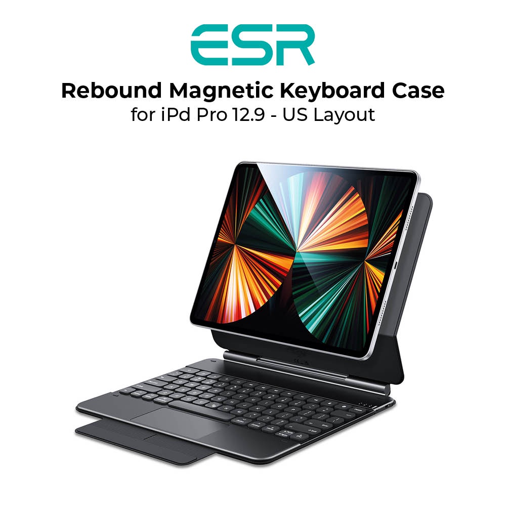 ESR Rebound Keyboard Case for iPad Pro 12.9 US Layout