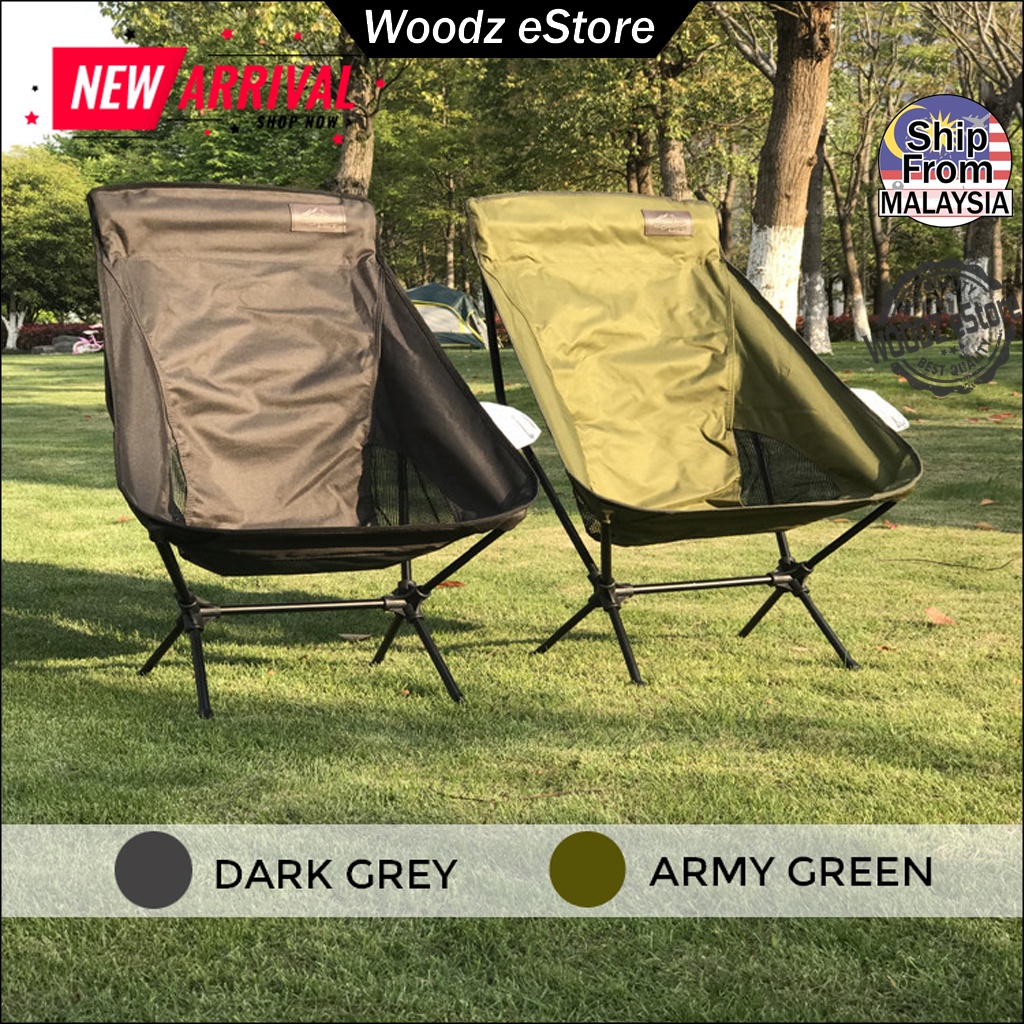 [Woodz] CAINZ Japanese Brand Lightweight Folding Chair Moon Chair ...