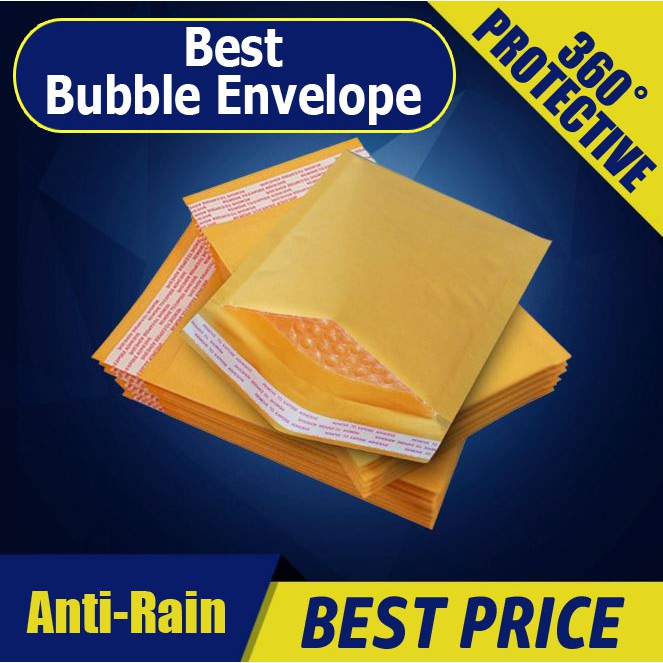 【Kraft Bubble Envelope】【50 PCS】Kraft Paper Bubble Wrap Envelope