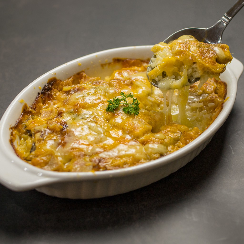 [Easygourmetsg] Nacho Cheese and Chicken Ham Baked Rice (Halal ...