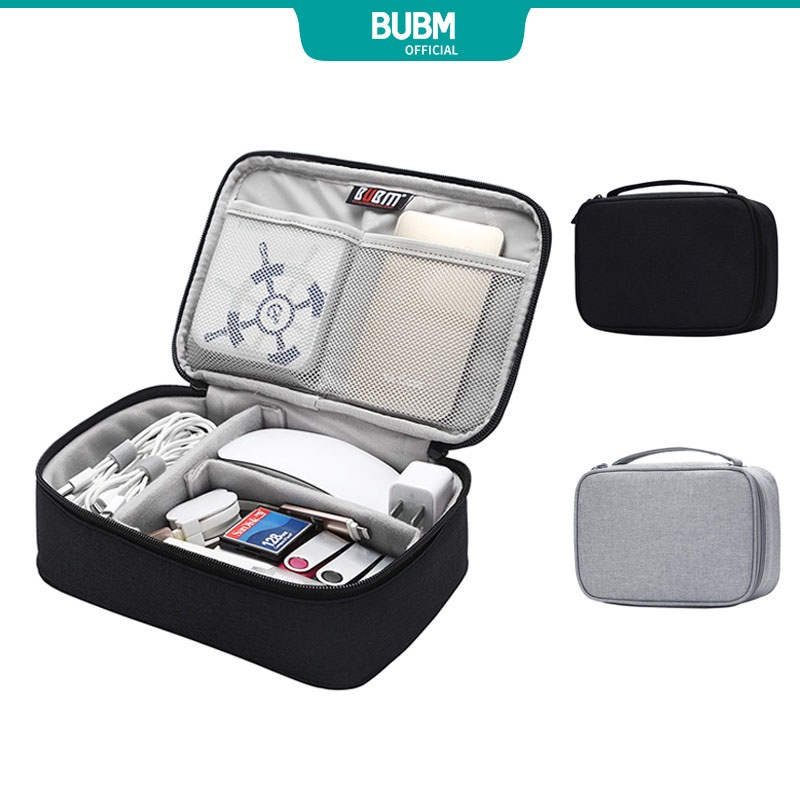 BUBM Travel Electronics Accessories Cable Organizer Bag Waterproof Gadget Carrying Case for Cable Charger Power Bank Shopee Singapore