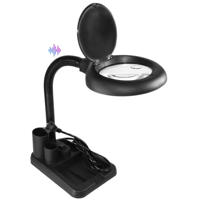 LED Magnifying Lamp 5X 10X Magnifier with Light Table and Desk