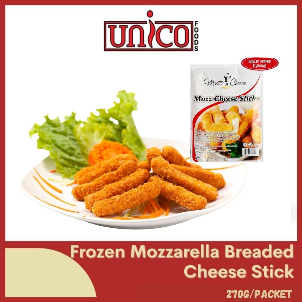 (Bundle of 2) Frozen Mozzarella Breaded Cheese Stick 12PCS (270gm