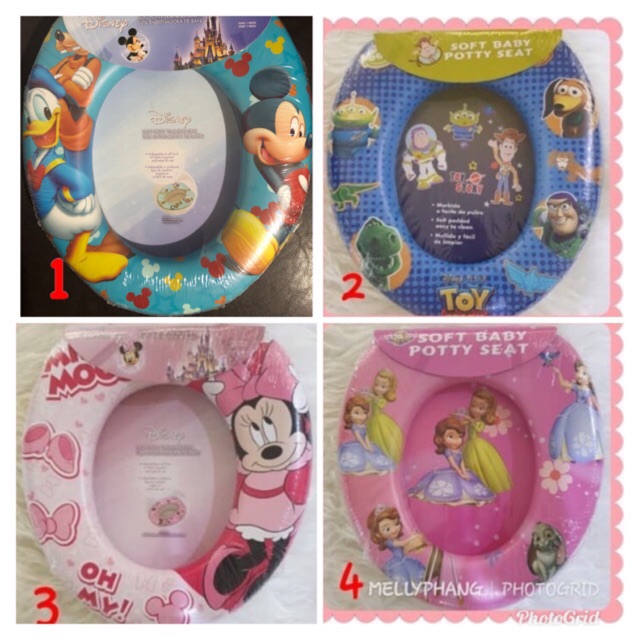 Children's toilet seat potty trainer seat baby Character | Shopee Singapore